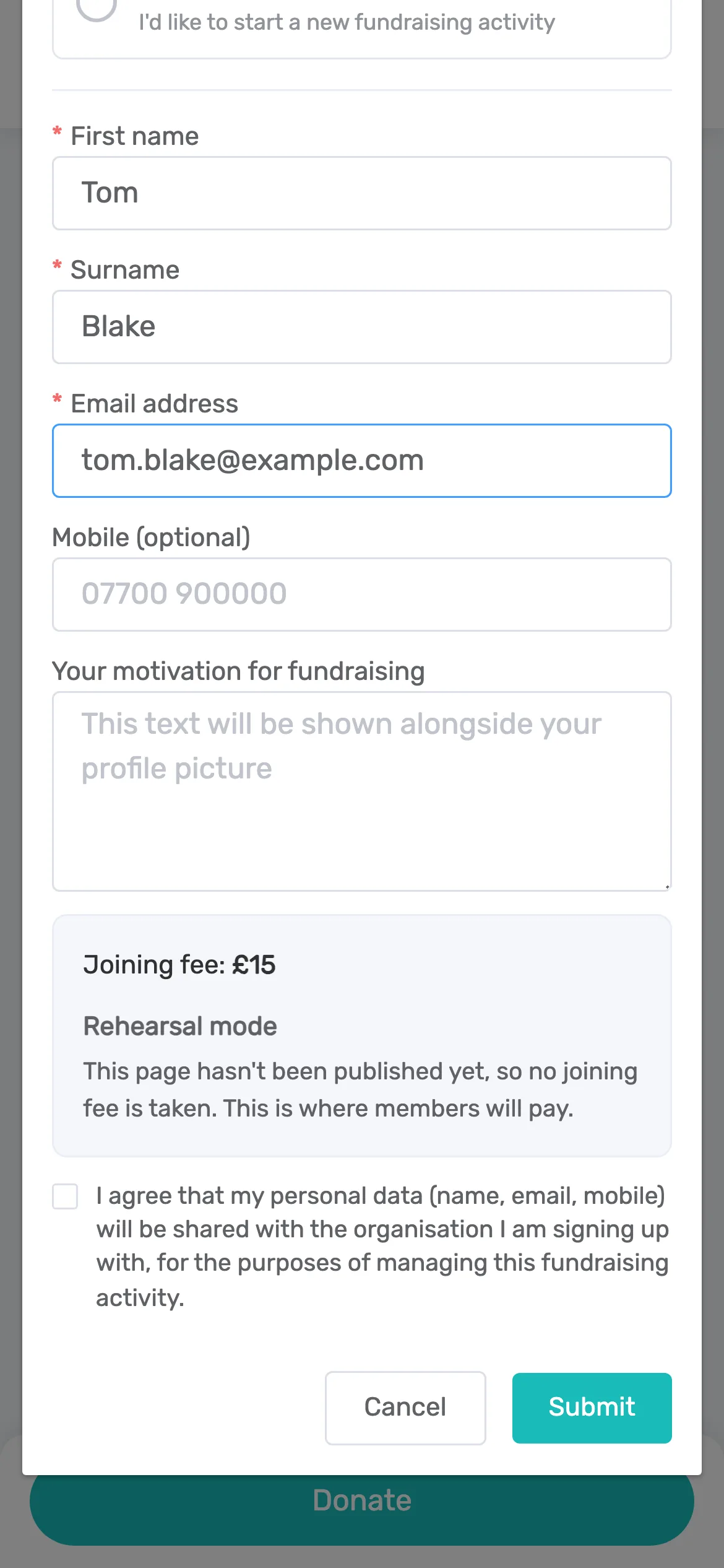 Practise joining the team: In Preview, joining a paid team takes no fee. The page shows the fee and says no joining fee is taken yet.